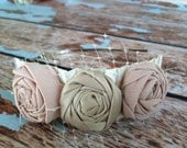 Feminine shades of blush, champagne and soft pink headband Dream a little dream