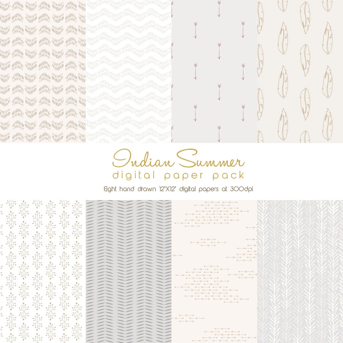 INDIAN SUMMER Digital Paper Pack