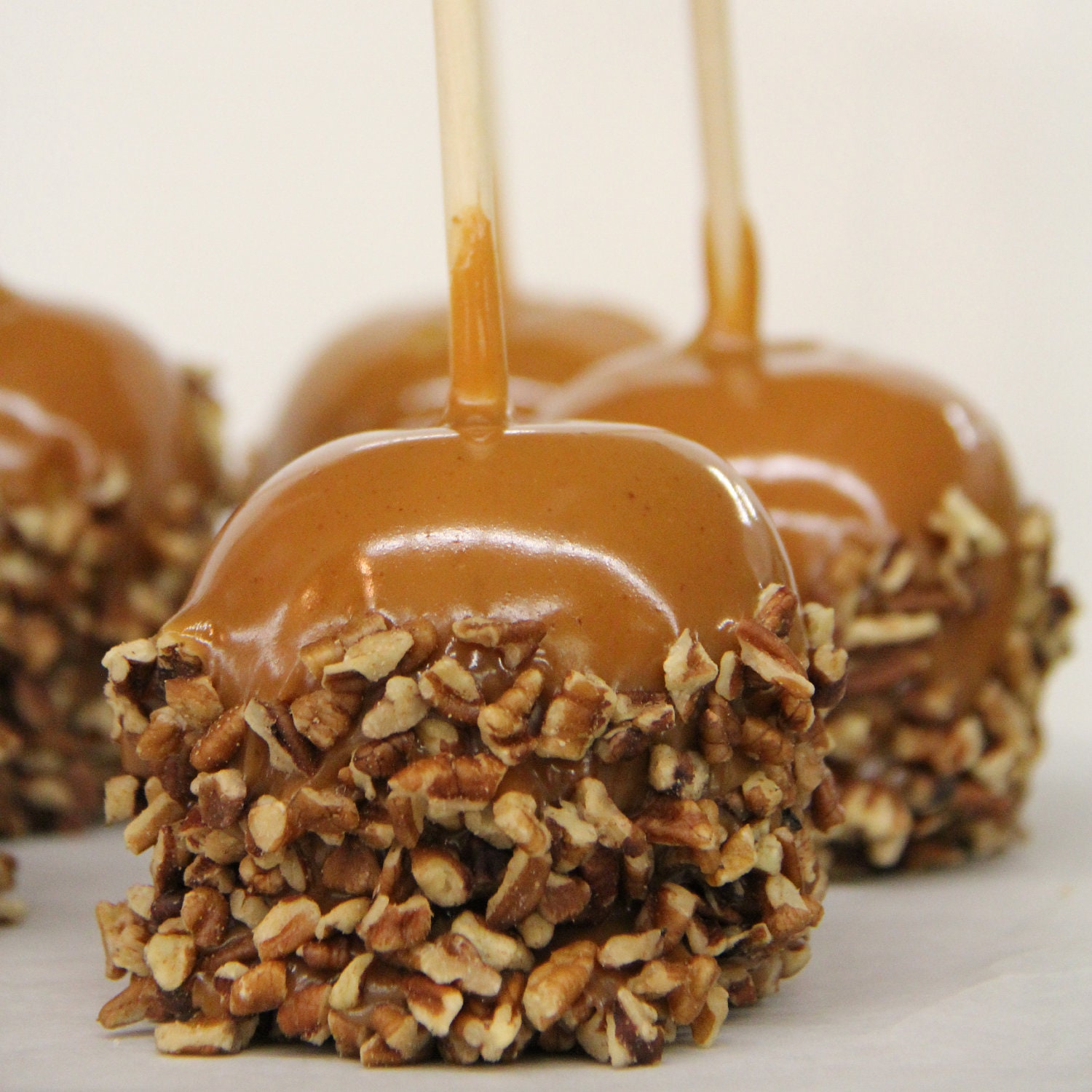 Gourmet Caramel Apple With Crushed Pecans By Sweetlegacy On Etsy 1576