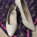Vintage Ladies Leather Pumps with 2 1/2" Kitten Heel by Worthington Size 9 1/2 Wide Only 12 USD
