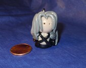 Sepiroth Charm Polymer Clay Chibi Final Fantasy Video Game Jewelry Kawaii