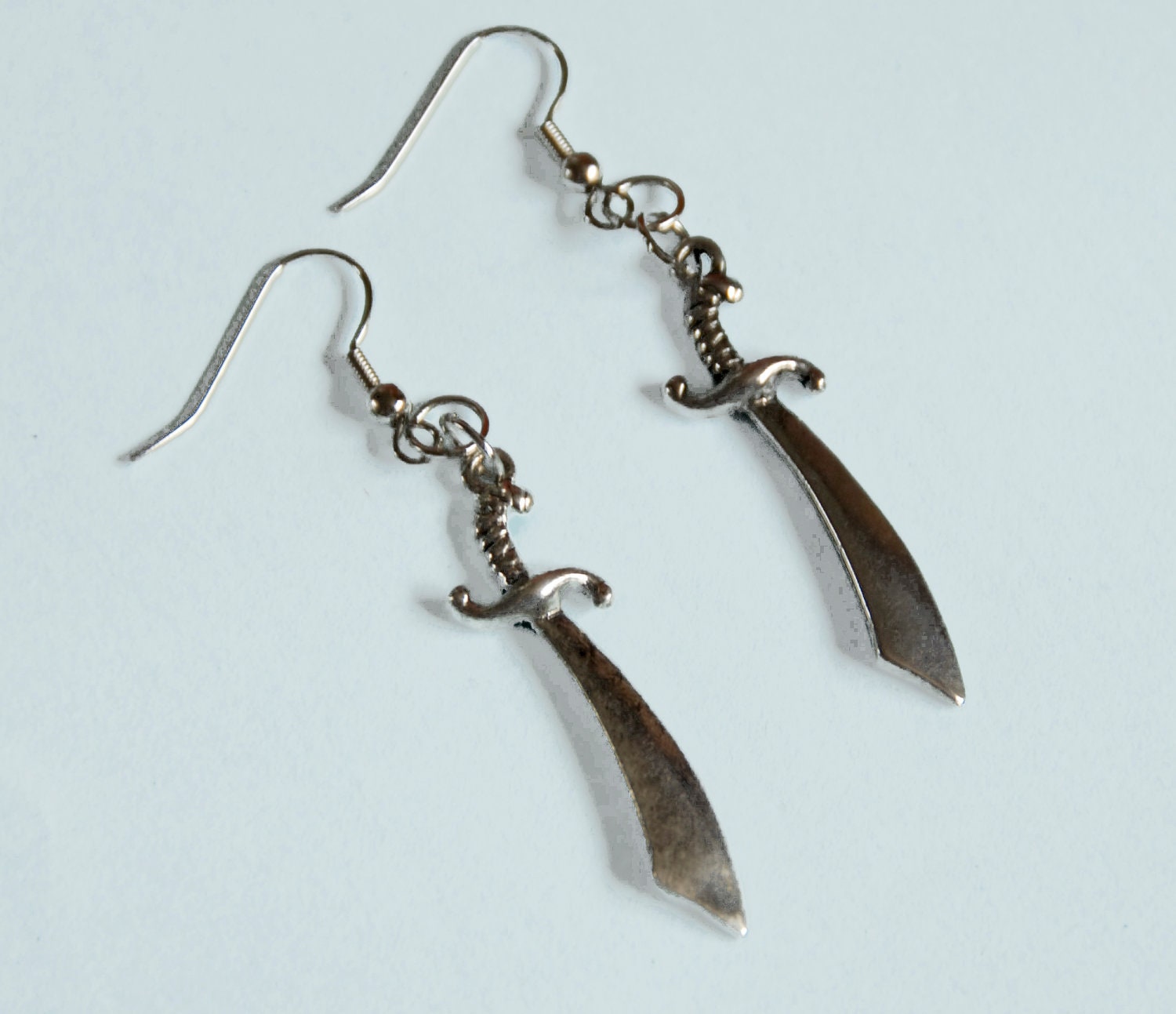 Silver Pirate Sword Earrings 10% of sale will be donated to Sea Shepherd Conservation Society