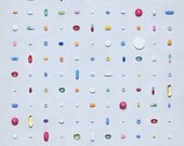 The Medicalistaion of Society. Limited edition giclée print, 420 x 420mm (16.5" x 16.5").