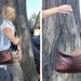 Vintage Brown Distressed Leather Purse