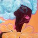Original Psychedelic Art - Clouds, Sky Painting, Dreaming, Diamons, Geometry, Pop Art, Trip Painting- Acrylic Painting "Lucy, Sky, Diamonds"