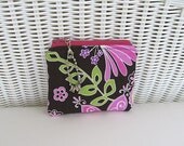 Boho Orchid Coin Purse / Change Purse / Womens Purse