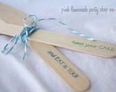 50HaNDSTamPed WooD UTeNsiLs--use with ice cream cups--favor jars--shooters-ice cream sundaes-weddings-birthday parties--50pieces Il_170x135