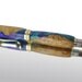 Fusion Fountain Pen - Aqua Blue & Purple Acrylic - Wood - High end - With Gift Box