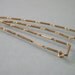 Antique Art Deco Gold Locket Chain -:- Engraved Bar Links, 1920s-1930s