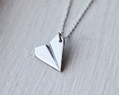 One Direction - PAPER AIRPLANE - Harry Styles Inspired Unisex Paper Airplane Necklace- Directioner 1D uk Boy Band- (N001)