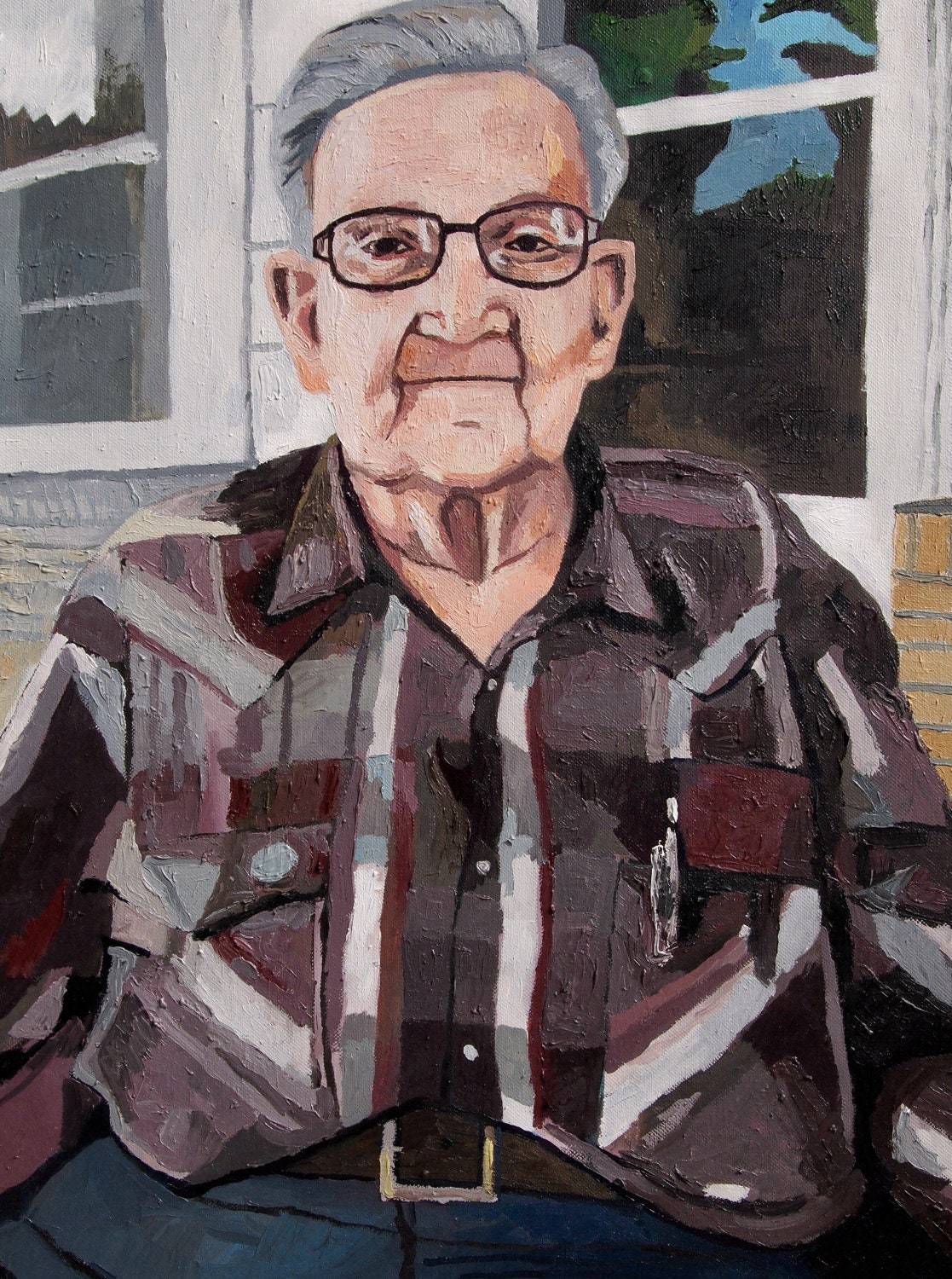 Custom Portrait Painting. Junior. Oil on Canvas. 24" x 20". American Painting.