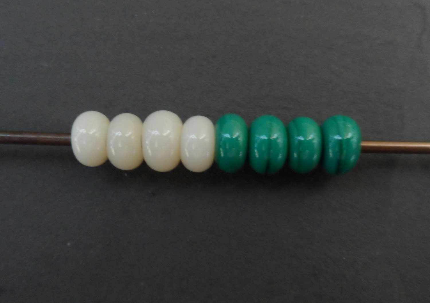 Handmade Lampwork spacer bead set SRA CPteam FHFTeam