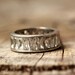 Art Deco Sterling Ring French Faceted White Rhinestones Great Setting 30s Jewelry Size 6.8 US