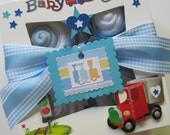 Baby Boy Onsie, Bib, Socks and Washcloth 9 Piece Cute Cupcake Set