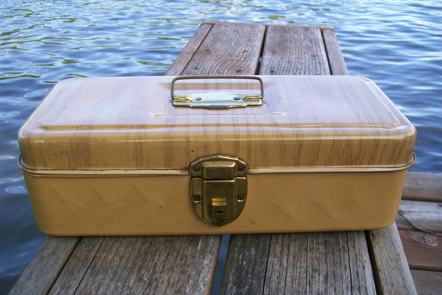 Vintage Steel Tackle Box / Excelsior Made in USA