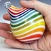 Handblown Glass Ornament- Hedcraft -