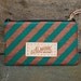 Small Zip Case - Teal w/ Copper Stripe
