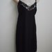 Vintage full slip black lingerie USA made 36 bust