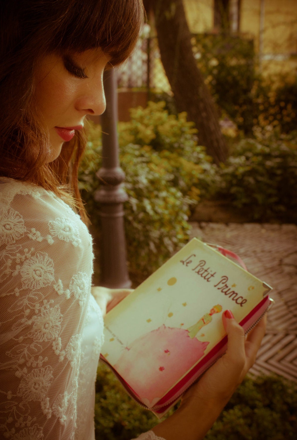 Le Petit Prince Book Clutch in Pink and Yellow