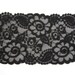 Wide Black Lace Elastic -- Black Elastic -- 4" inches wide--1 yd