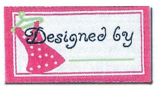 Labels Designed by Pink Sewing Quilting or Craft Labels