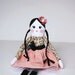 Rag Doll, Cloth Doll, Fabric Doll, Handmade Doll, Pink