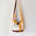 Vintage Tablecloth Hobo Bag, Boho Bag, 1950's, 1960's, Plaid, Retro, Brown, Yellow, Orange, Vintage Button, Sling Bag, Hippie Purse