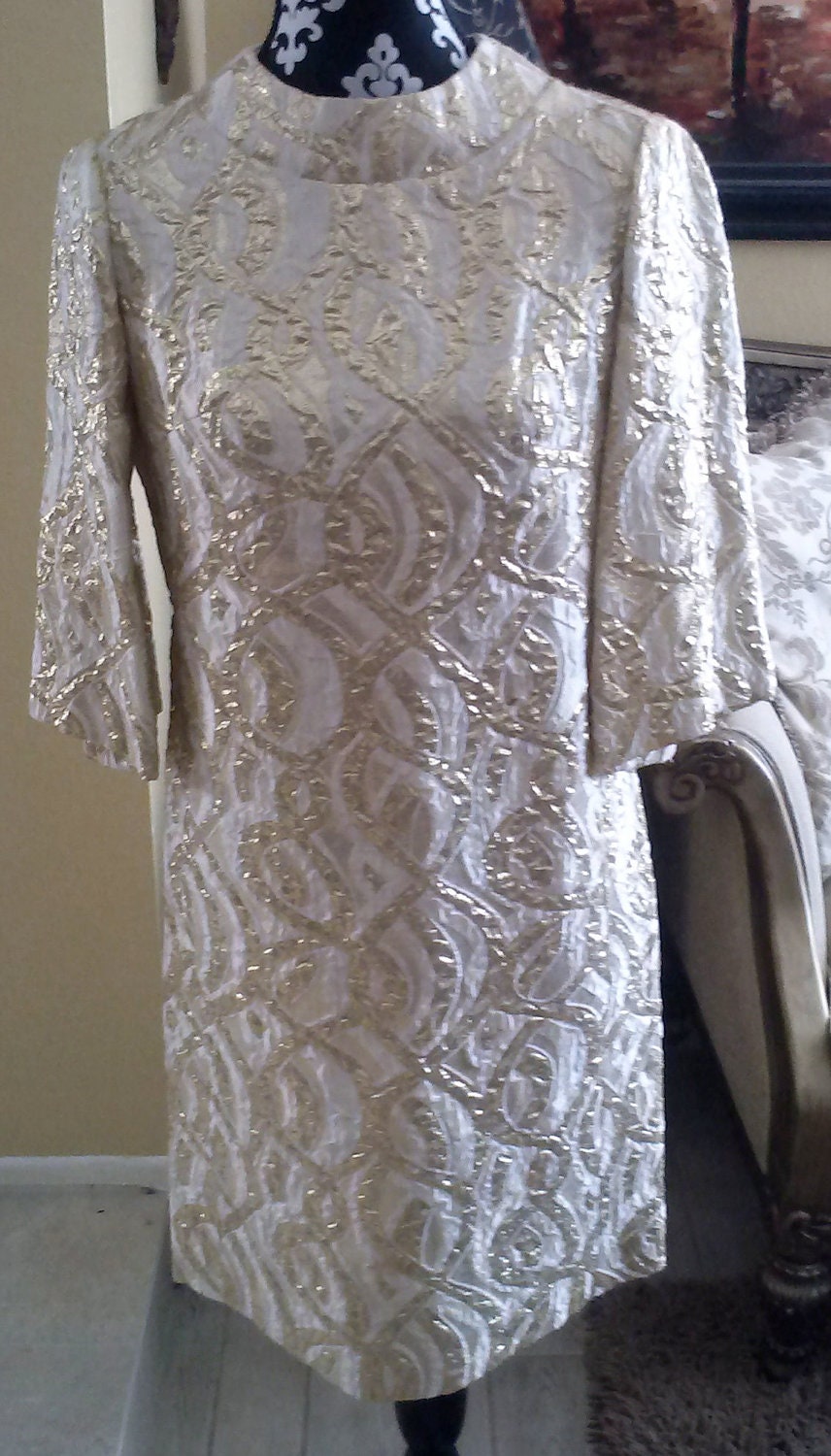 1960 Georgelle Trilere Sheath Pocket Dress