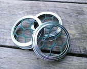 Mason Jar Frog Lid for Floral Arrangements - Set of Two