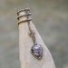 Dread Bead Tribal Wire Wrapped - Adjustable. OOAK Primitive Brass Bead with Dangle Stone Accents
