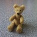 Needle felted olive green teddy bear - free shipping CIJ sale