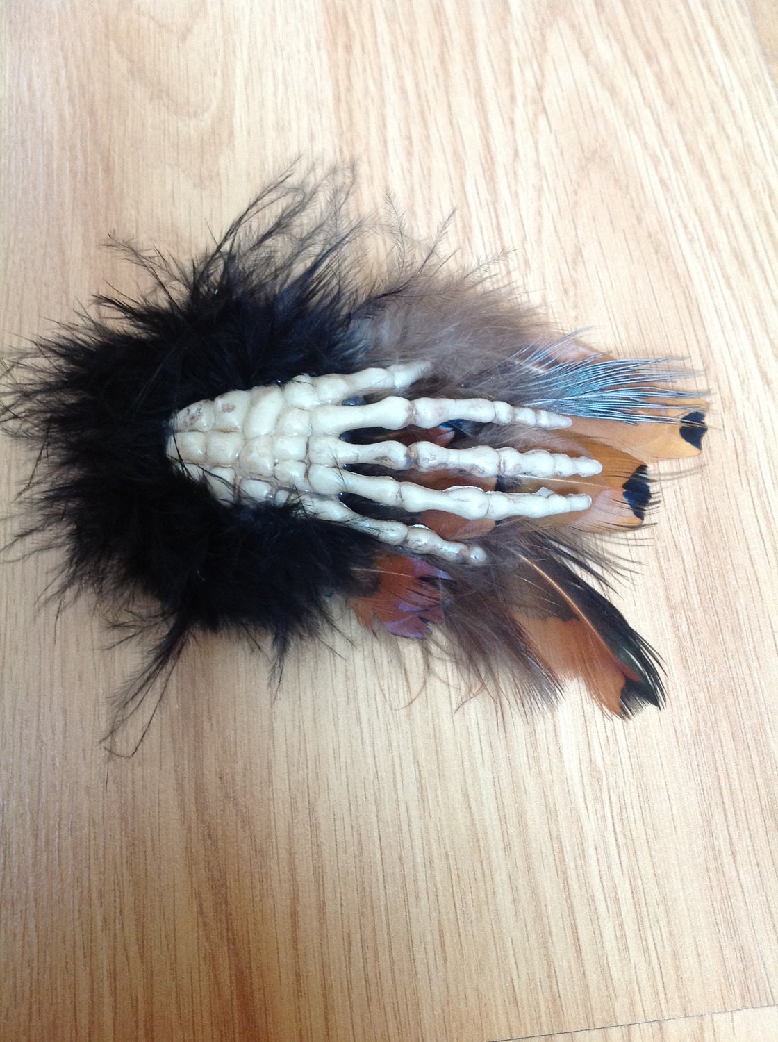 Skeleton hand hair clip/ halloween hair clip