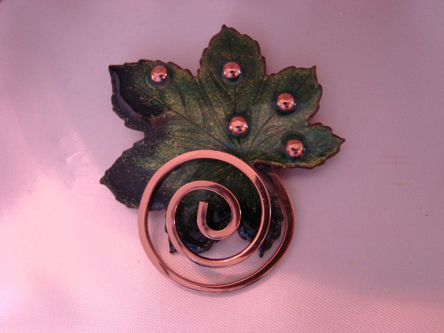 50s-60s Matisse Renoir Copper & Enamel Brooch