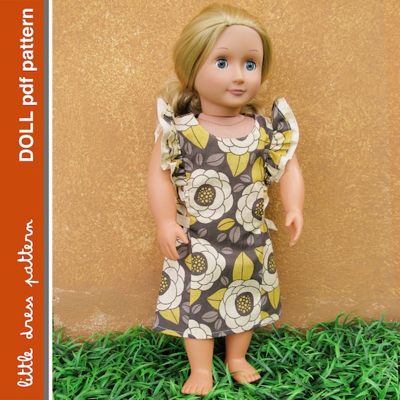 Anya Doll Dress - PDF Pattern - Doll Size 18 inch