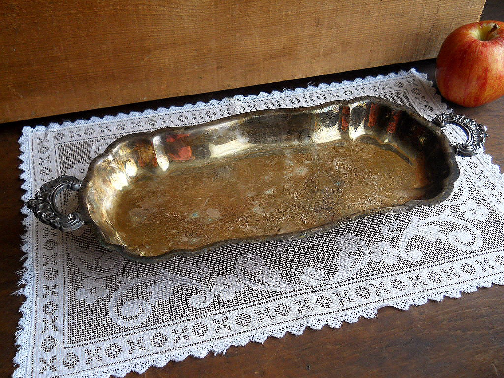 Vintage Silverplated Poole Relish Tray