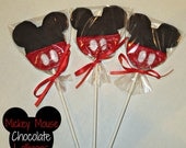 Mickey Mouse Chocolate Lollipops