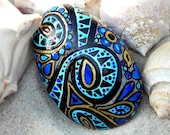 Egyptian Sea Goddess /Painted Sea Stone /Sandi Pike Foundas
