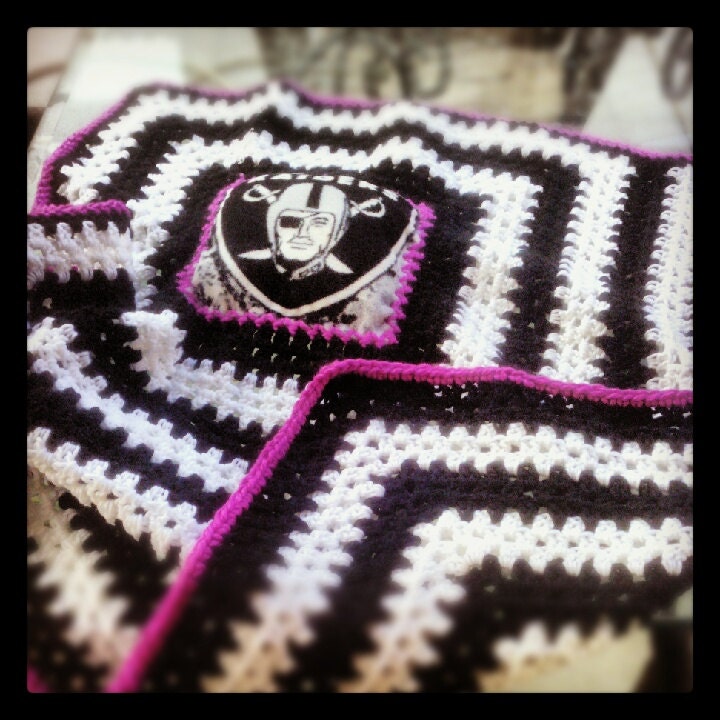 Oakland Raiders Blanket 50x60 Raschel Jersey Design ...