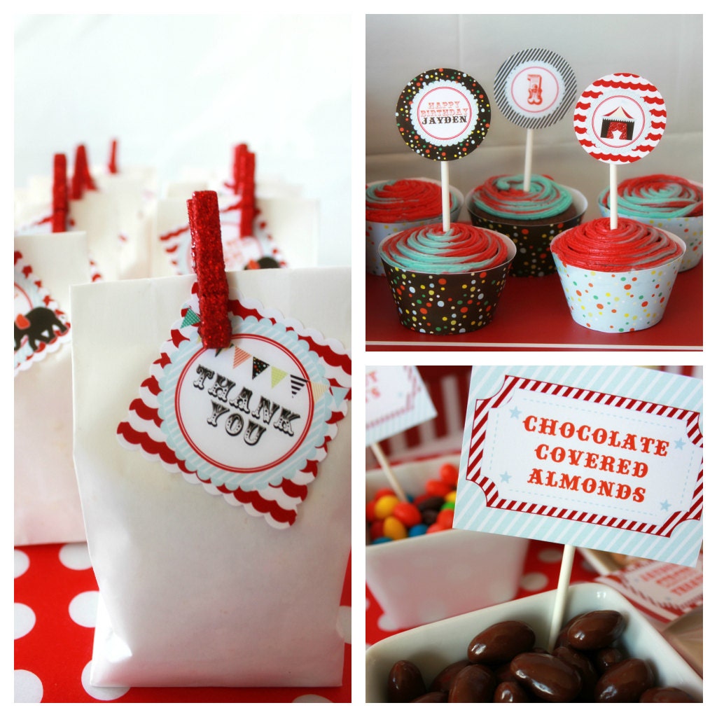 Carnival Birthday Party Package - Circus Birthday Party Package - DIY PRINTABLE Personalized Party Package Il_170x135
