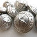Vintage French Prison Buttons.Penitentiary management .Collectibles.Silver