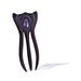 Wooden hair fork, Hair sticks, Wood, 3 prong, Palisander, Amethyst, Hairpin, Wood carving, MariyaArts