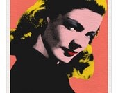 Lauren Bacall (Peach) - 8x10 Pop Art Print