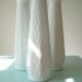 Three Milk Glass Vintage Vases/ White Wedding Vase/ Cottage Shabby Chic Beach Wedding/ Christmas White Vase
