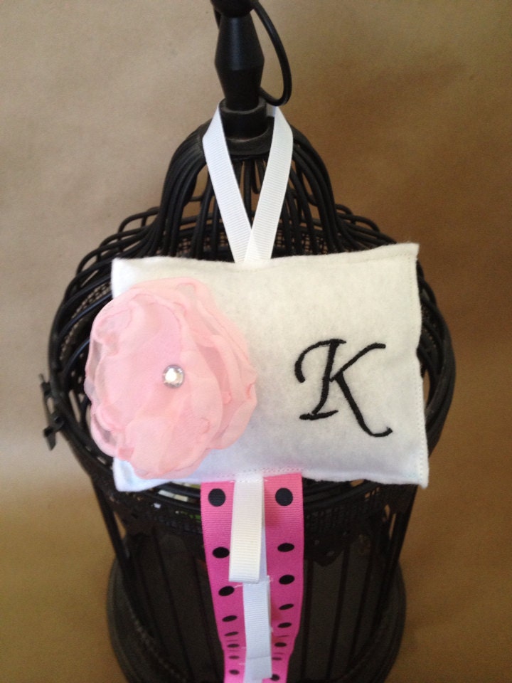 personalized hair accessory organizer holds 12 headbands and multiple clips or bows, headband storage, headband holder