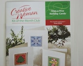 Creative Woman Kit of the Month Kit-Trim a Tree Holiday Cards-Cross Stitch
