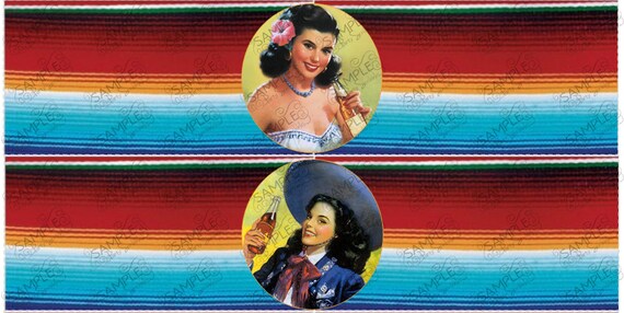 Fiesta Water Bottle Party Favor Labels Il_570xn