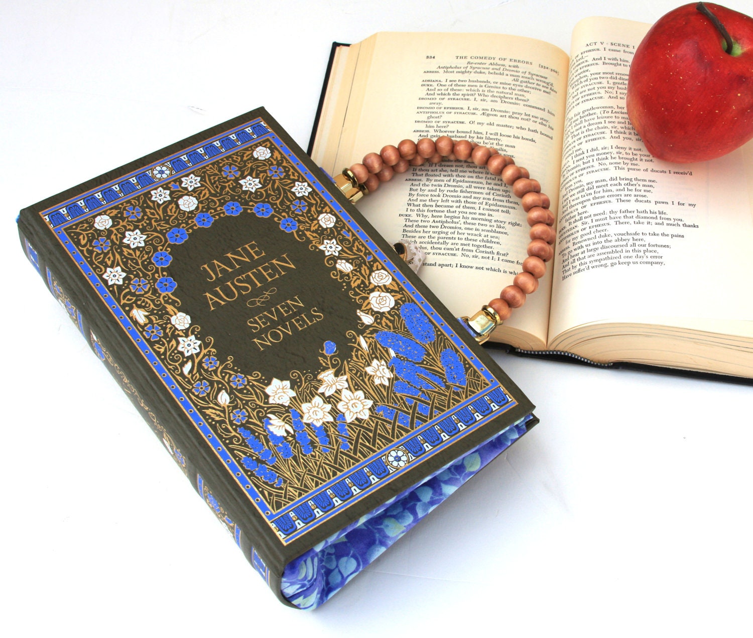 Jane Austen Book Purse Handbag and Kindle Ereader Cover (with compact pocket mirror)
