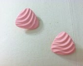 Pink Triangle Earrings 1980's