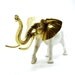 white elephant figurine, gold, upcycled, chic home decor  //  elephants, bohemian, india, altered toy, mod housewares, african, tribal