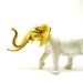 white elephant figurine, gold, upcycled, chic home decor  //  elephants, bohemian, india, altered toy, mod housewares, african, tribal